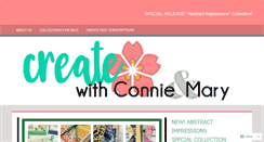 Desktop Screenshot of createwithconnieandmary.com