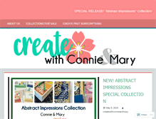 Tablet Screenshot of createwithconnieandmary.com